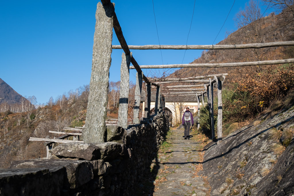 Arrivée vers la chapelle de la « Pioda ».